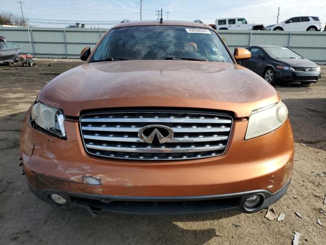 JNRAS08U13X101145 - 2003 INFINITI FX35 ORANGE photo 5