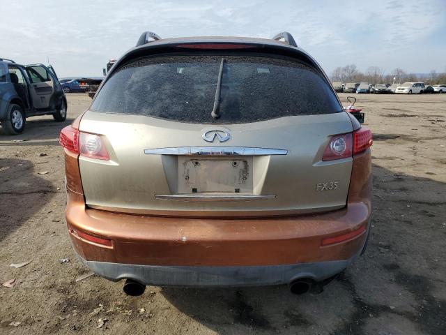 JNRAS08U13X101145 - 2003 INFINITI FX35 ORANGE photo 6