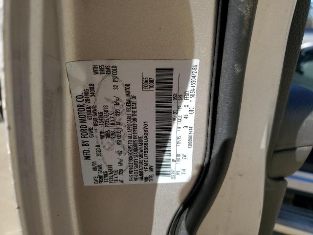 1FMEU75856UA06701 - 2006 FORD EXPLORER LIMITED SILVER photo 12