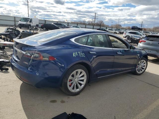 5YJSA1E42GF155586 - 2016 TESLA MODEL S BLUE photo 3