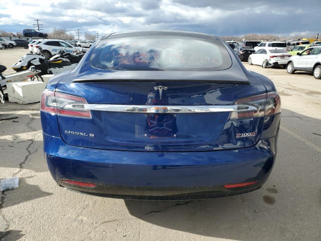 5YJSA1E42GF155586 - 2016 TESLA MODEL S BLUE photo 6