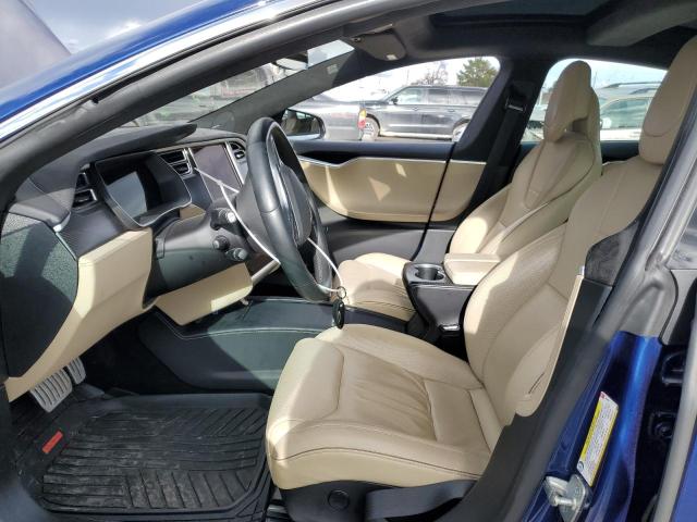 5YJSA1E42GF155586 - 2016 TESLA MODEL S 蓝色 照片 7