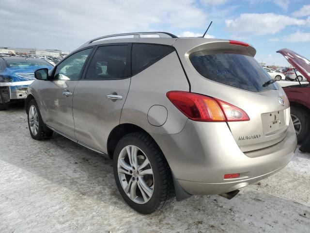 JN8AZ18W09W153470 - 2009 NISSAN MURANO S TAN photo 2