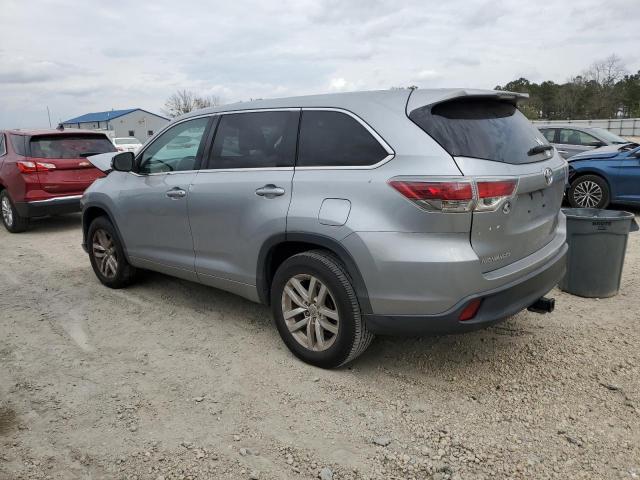 5TDZKRFHXFS115911 - 2015 TOYOTA HIGHLANDER LE SILVER photo 2