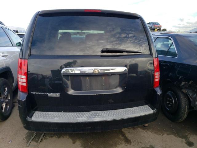 2A8HR44H08R124988 - 2008 CHRYSLER TOWN & COU LX BLACK photo 6