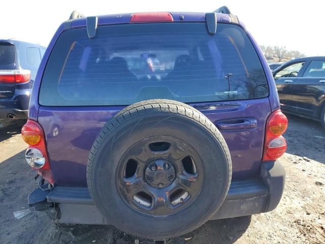 1J4GL48K13W512090 - 2003 JEEP LIBERTY SPORT PURPLE photo 6