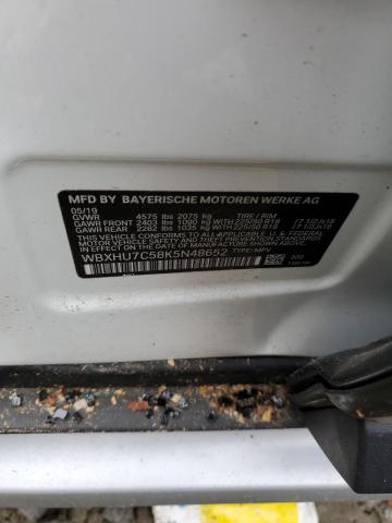 WBXHU7C58K5N48652 - 2019 BMW X1 SDRIVE28I WHITE photo 13