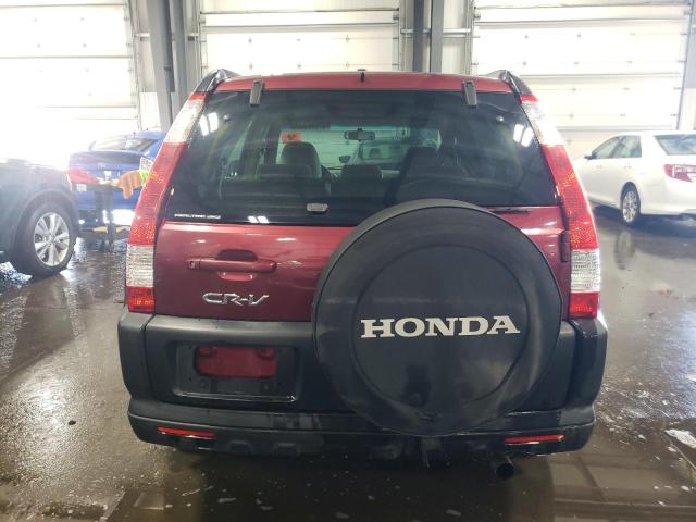 SHSRD78836U404766 - 2006 HONDA CR-V EX BURGUNDY photo 6