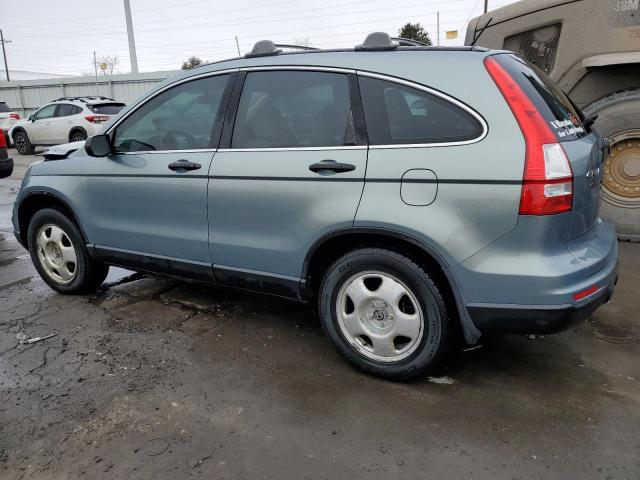 5J6RE4H38AL053442 - 2010 HONDA CR-V LX TEAL photo 2