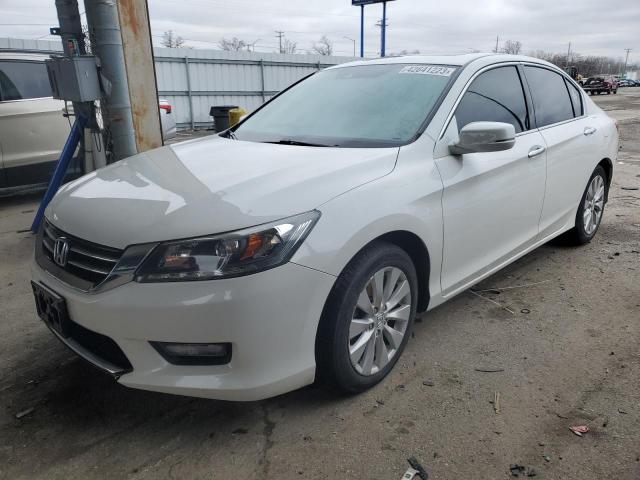 1HGCR3F86EA006468 - 2014 HONDA ACCORD EXL WHITE photo 1