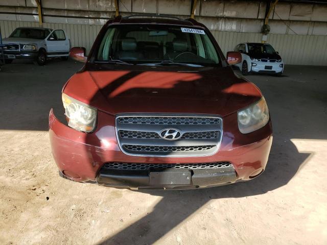 5NMSG13D27H128162 - 2007 HYUNDAI SANTA FE GLS BURGUNDY photo 5