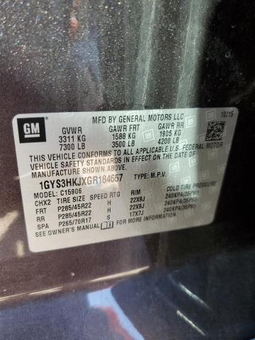 1GYS3HKJXGR184657 - 2016 CADILLAC ESCALADE ESV LUXURY CHARCOAL photo 13