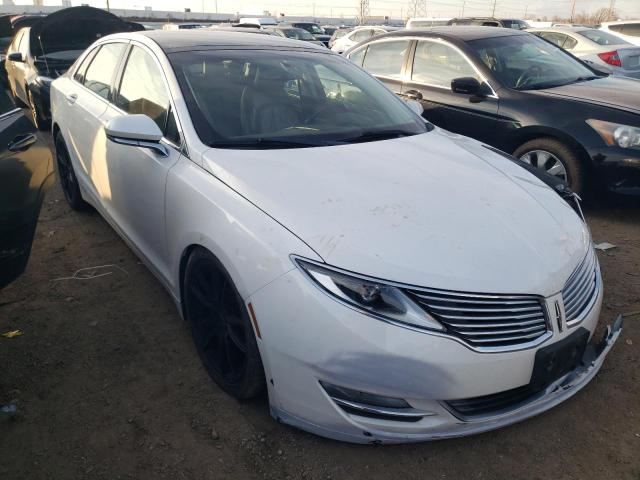 3LN6L2LU7FR606296 - 2015 LINCOLN MKZ HYBRID WHITE photo 4