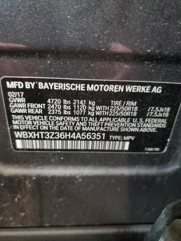 WBXHT3Z36H4A56351 - 2017 BMW X1 XDRIVE28I CHARCOAL photo 14