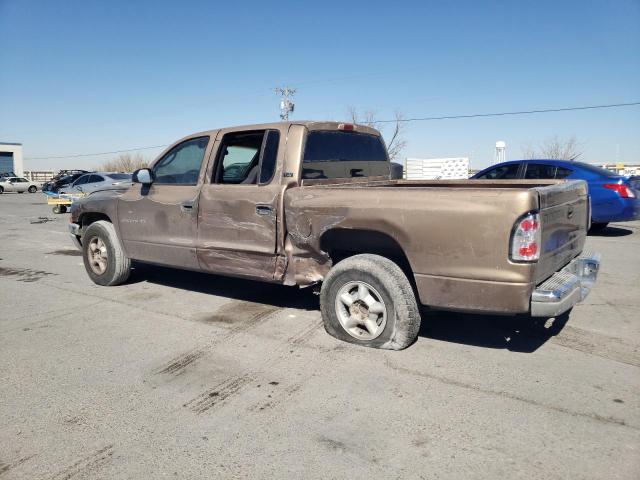 1B7GL2AX0YS629383 - 2000 DODGE DAKOTA QUAD BROWN photo 2