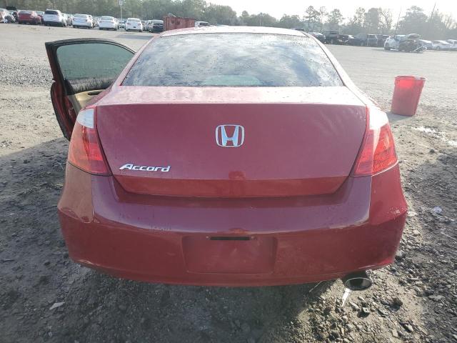 1HGCS12369A026115 - 2009 HONDA ACCORD LX RED photo 6