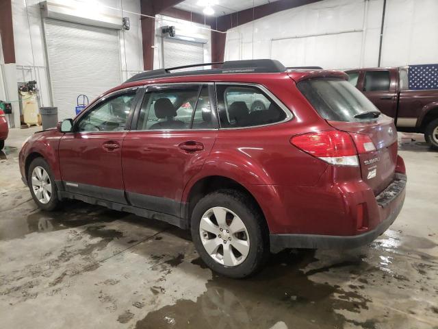 4S4BRCAC1C3300430 - 2012 SUBARU OUTBACK 2.5I BURGUNDY photo 2