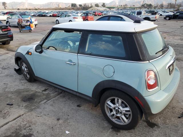 WMWSU3C5XCT264736 - 2012 MINI COOPER TURQUOISE photo 2
