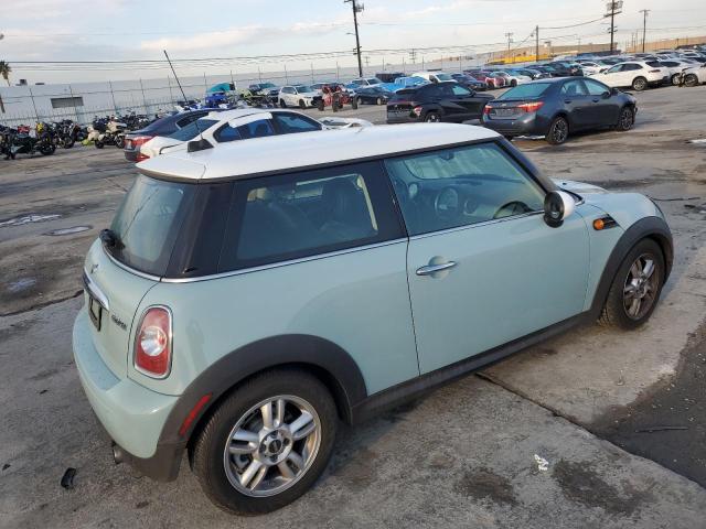 WMWSU3C5XCT264736 - 2012 MINI COOPER TURQUOISE photo 3