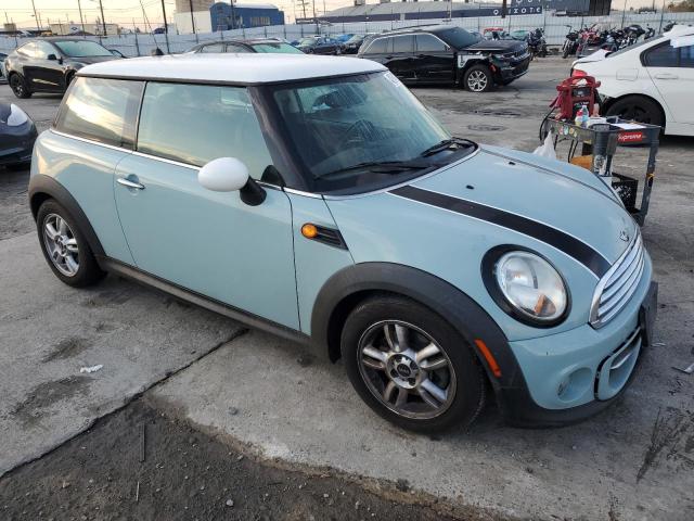 WMWSU3C5XCT264736 - 2012 MINI COOPER TURQUOISE photo 4
