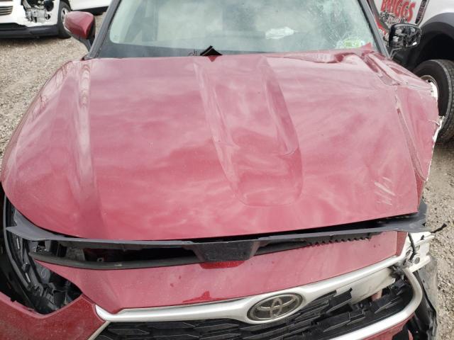 5TDGZRBH4MS073807 - 2021 TOYOTA HIGHLANDER XLE RED photo 12