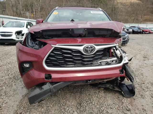5TDGZRBH4MS073807 - 2021 TOYOTA HIGHLANDER XLE RED photo 5