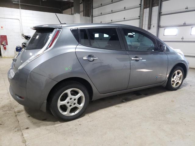 1N4AZ0CPXFC300757 - 2015 NISSAN LEAF S GRAY photo 3