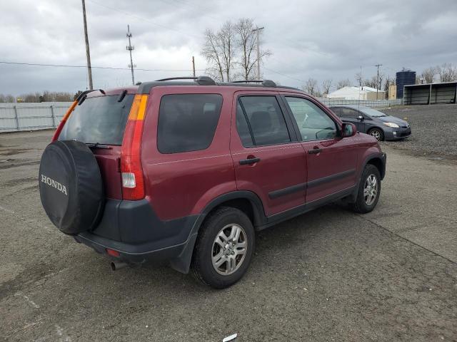 JHLRD78872C000600 - 2002 HONDA CR-V EX BURGUNDY photo 3