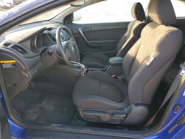 KNAFU6A27B5390681 - 2011 KIA FORTE EX BLUE photo 7