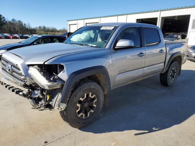 5TFCZ5AN3HX060383 - 2017 TOYOTA TACOMA DOUBLE CAB SILVER photo 1