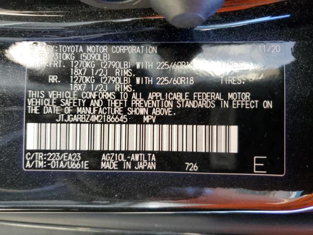 JTJGARBZ4M2186645 - 2021 LEXUS NX 300 BASE Qara foto 13