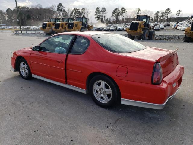 2G1WX15K119156523 - 2001 CHEVROLET MONTE CARL SS RED photo 2