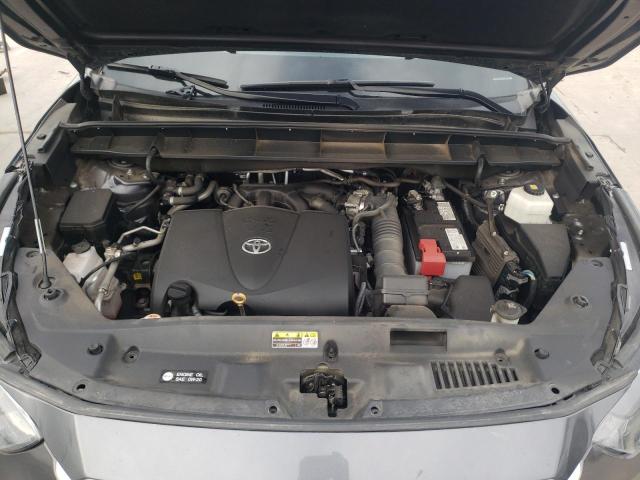 5TDGZRBH6MS122411 - 2021 TOYOTA HIGHLANDER XLE GRAY photo 11