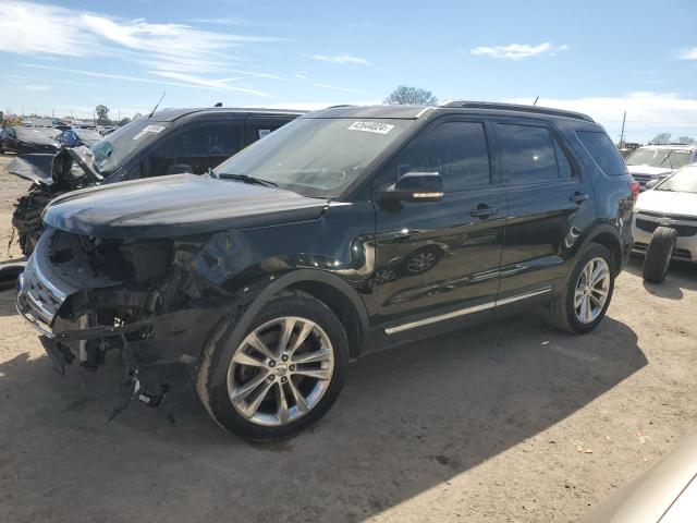 1FM5K7D88JGA64056 - 2018 FORD EXPLORER XLT BLACK photo 1