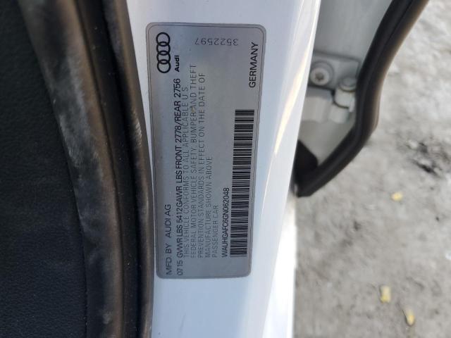 WAUHGAFC6GN062048 - 2016 AUDI A6 PRESTIGE თეთრი ფოტო 12