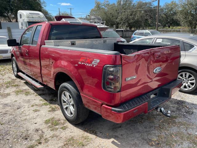 1FTPX12V67NA27886 - 2007 FORD F150 RED photo 3