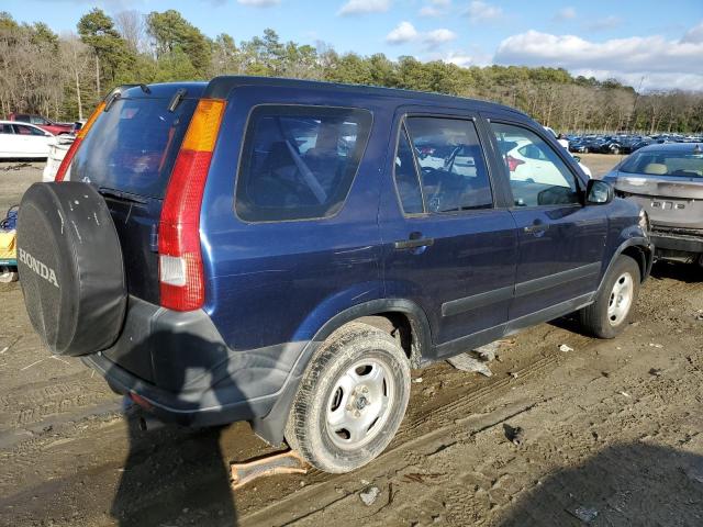 JHLRD78562C072331 - 2002 HONDA CR-V LX BLUE photo 3