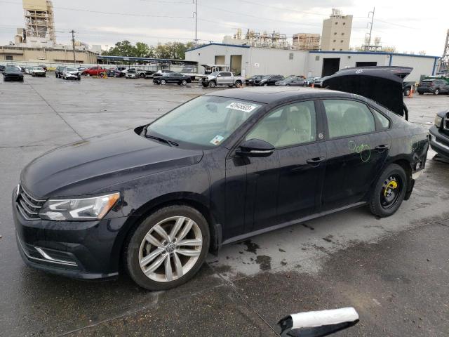 1VWLA7A37KC009028 - 2019 VOLKSWAGEN PASSAT WOLFSBURG BLACK photo 1