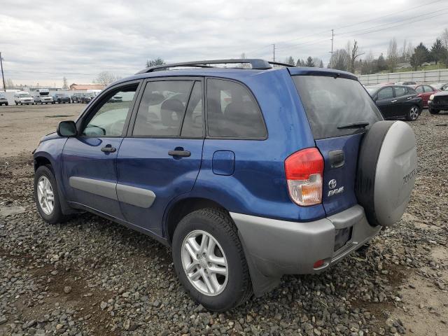 JTEHH20VX36078558 - 2003 TOYOTA RAV4 BLUE photo 2