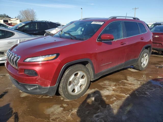 1C4PJLCBXGW200644 - 2016 JEEP CHEROKEE LATITUDE RED photo 1