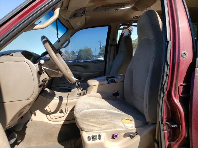 1FMRU15W01LB76122 - 2001 FORD EXPEDITION XLT RED photo 7