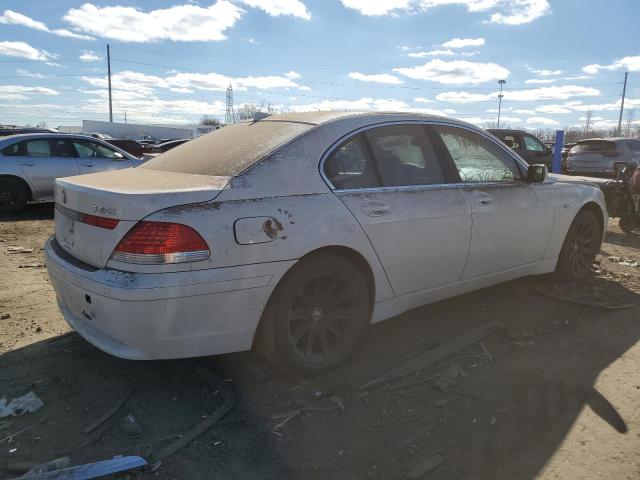 WBAGL63462DP57078 - 2002 BMW 745 I WHITE photo 3