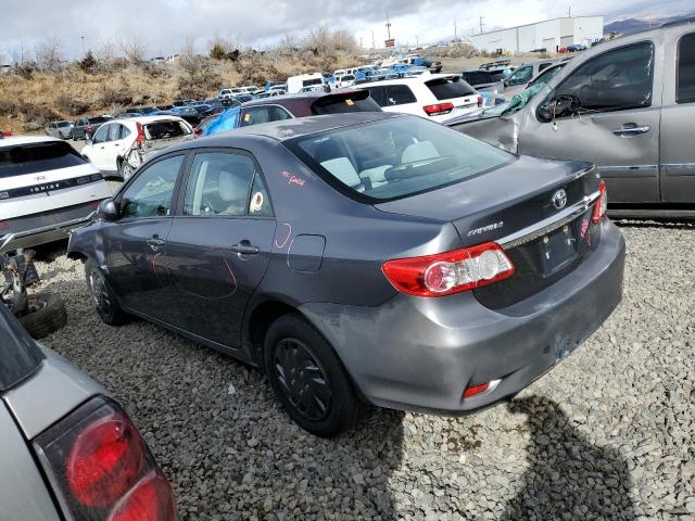 2T1BU4EE8BC625280 - 2011 TOYOTA COROLLA BASE CHARCOAL photo 2