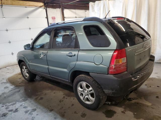 KNDJE723277300355 - 2007 KIA SPORTAGE EX GREEN photo 2