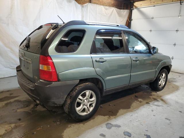 KNDJE723277300355 - 2007 KIA SPORTAGE EX GREEN photo 3