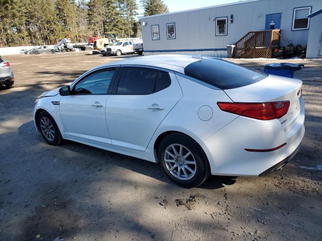 KNAGM4A79E5468127 - 2014 KIA OPTIMA LX WHITE photo 2