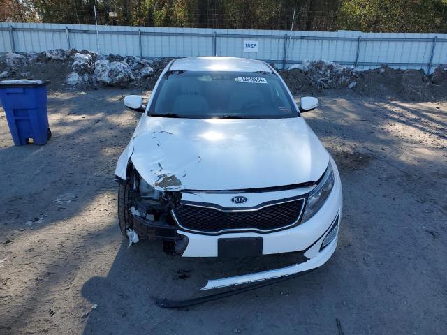 KNAGM4A79E5468127 - 2014 KIA OPTIMA LX WHITE photo 5