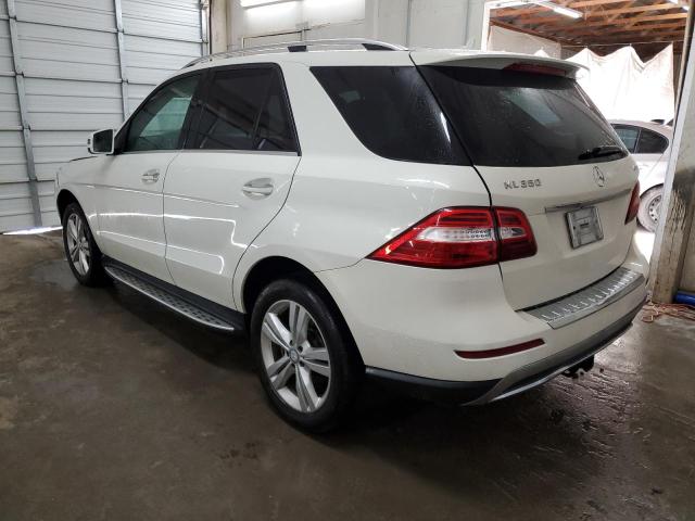 4JGDA5HB3DA103880 - 2013 MERCEDES-BENZ ML 350 4MATIC WHITE photo 2