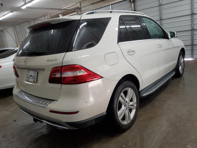 4JGDA5HB3DA103880 - 2013 MERCEDES-BENZ ML 350 4MATIC WHITE photo 3
