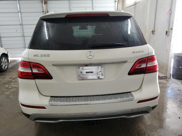 4JGDA5HB3DA103880 - 2013 MERCEDES-BENZ ML 350 4MATIC WHITE photo 6